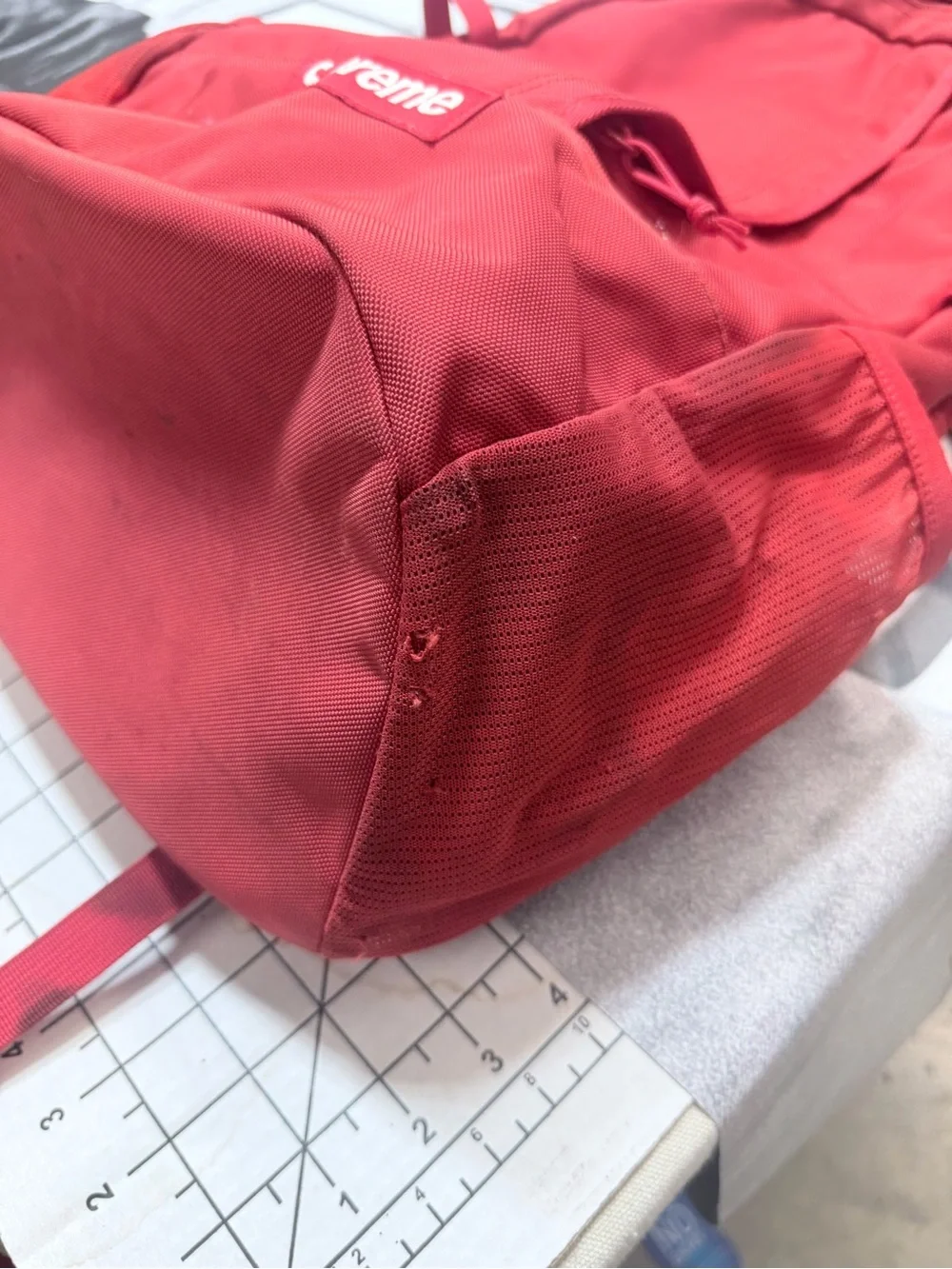 Supreme SS18 Red Backpack Bag